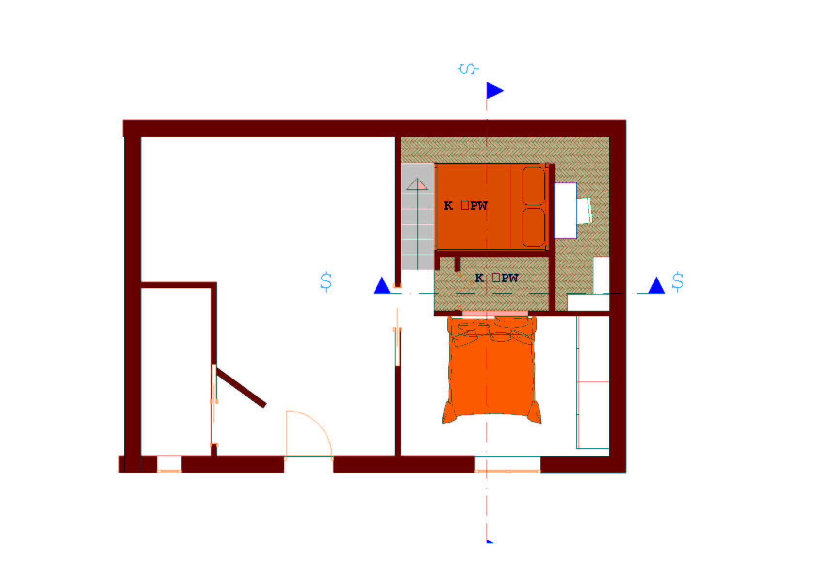 Livello superiore con angolo studio galleria progettionline for Angolo studio in camera da letto